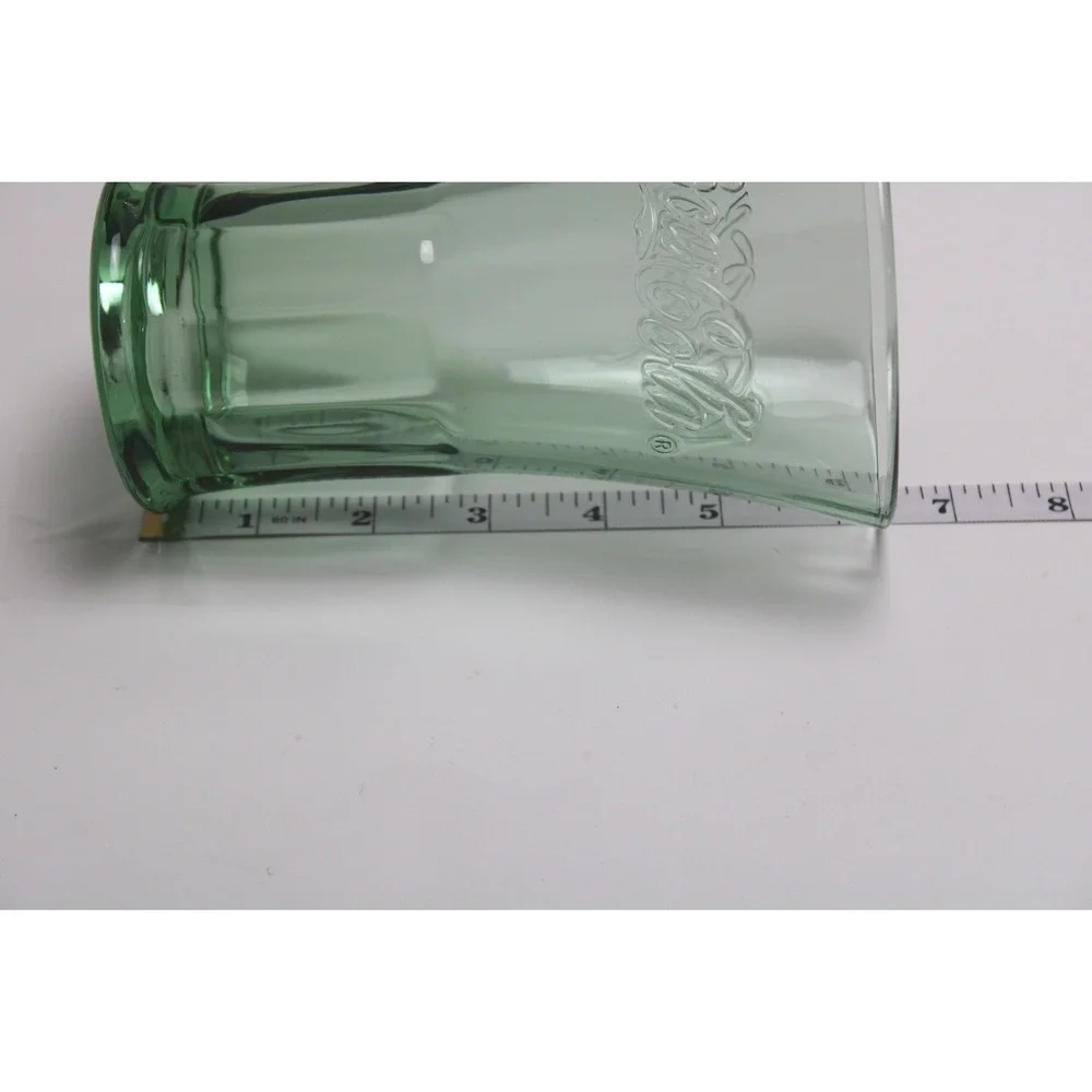 Vintage Coca-Cola Green‎ Glass Tumbler Set 6 Retro Collector Drinkware
